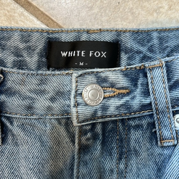 White Fox Boutique Like Duh High Rise Straight Jeans M - Picture 3 of 7
